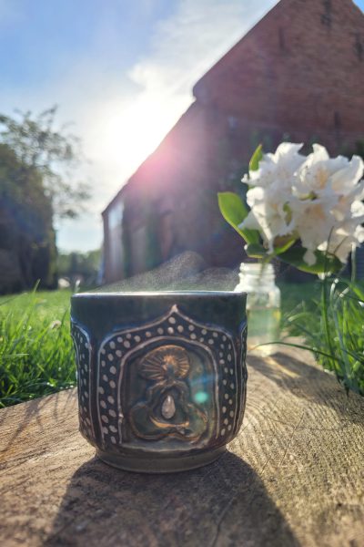 Teeschale in der Morgensonne